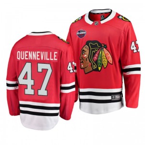John Quenneville Blackhawks 2019 NHL Global Series Breakaway Player Red Jersey - Sale