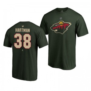 Ryan Hartman Stars Black Authentic Stack T-Shirt - Sale