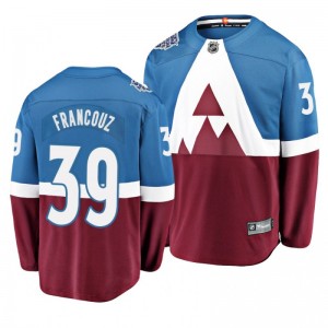 Pavel Francouz #39 2020 Stadium Series Colorado Avalanche Breakaway Player Jersey - Blue Burgundy - Sale