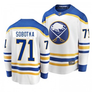 Sabres 2020-21 Vladimir Sobotka Breakaway Player Away White Jersey - Sale