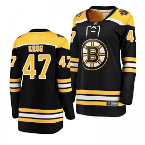 Torey Krug Boston Bruins Black Breakaway Player Home Women's Jersey - Sale