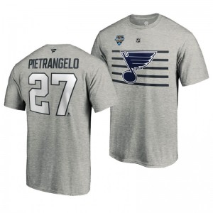 Blues Alex Pietrangelo 2020 NHL All-Star Game Steel Name and Number Men's T-shirt - Sale