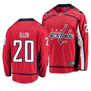 Capitals Lars Eller Home Breakaway Player Red Youth Jersey - Sale