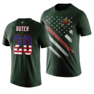 Ryan Suter Wild Green Independence Day T-Shirt - Sale