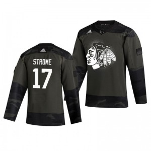 Dylan Strome 2019 Veterans Day Blackhawks Practice Authentic Jersey - Sale