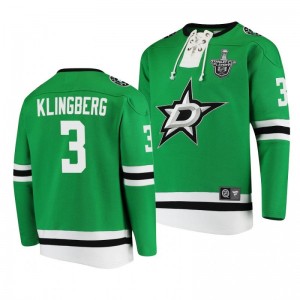 2020 Stanley Cup Playoffs Stars John Klingberg Jersey Hoodie Green - Sale