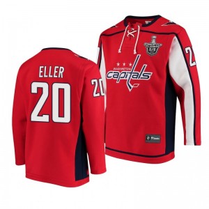 2020 Stanley Cup Playoffs Capitals Lars Eller Jersey Hoodie Red - Sale