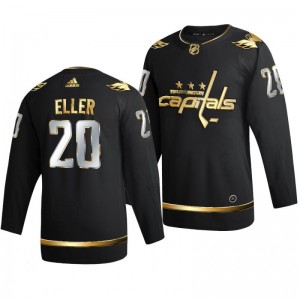 Capitals Lars Eller Black 2021 Golden Edition Limited Authentic Jersey - Sale