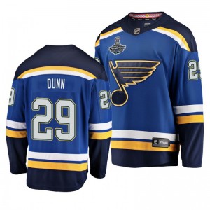 Blues 2019 Stanley Cup Champions Vince Dunn Home Breakaway Player Jersey - Blue - Sale
