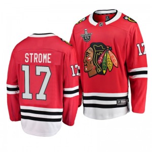 Blackhawks Dylan Strome 2020 Stanley Cup Playoffs Home Red Jersey - Sale