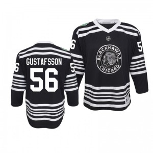 Blackhawks Erik Gustafsson 2019 Winter Classic Fanatics Replica Black Youth Jersey - Sale