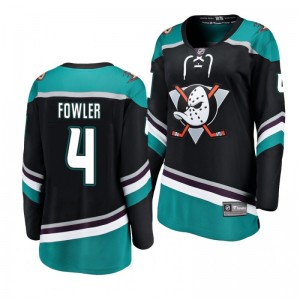 Women's Black Ducks Cam Fowler Breakaway Player Fanatics Branded Alternate Jersey - Sale