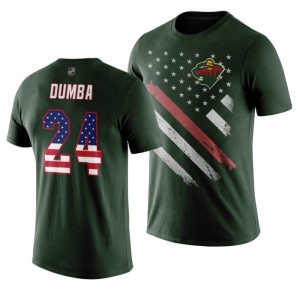 Matt Dumba Wild Green Independence Day T-Shirt - Sale