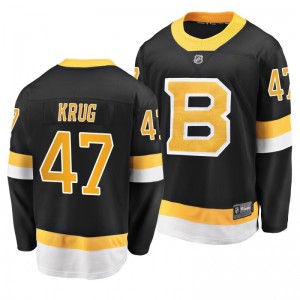Men's Bruins Torey Krug Black Alternate Breakaway Premier Jersey - Sale