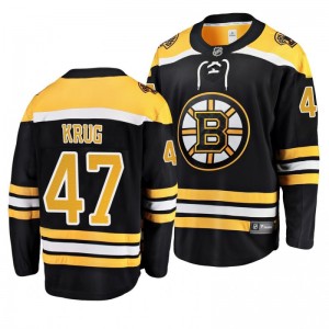 Torey Krug Bruins Black Breakaway Player Home Jersey - Sale