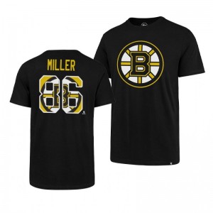 Bruins Kevan Miller Super Rival Black Short Sleeve T-Shirt - Sale