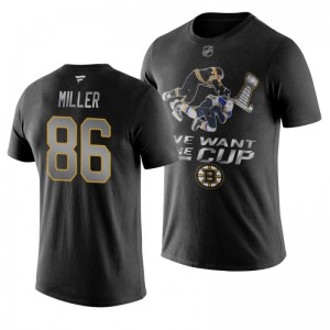 Kevan Miller Bruins We Want The Cup Stanley Cup Final Black T-Shirt - Sale