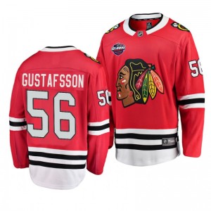 Erik Gustafsson Blackhawks 2019 NHL Global Series Breakaway Player Red Jersey - Sale