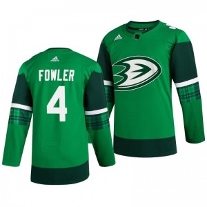 Ducks Cam Fowler 2020 St. Patrick's Day Authentic Player Green Jersey - Sale