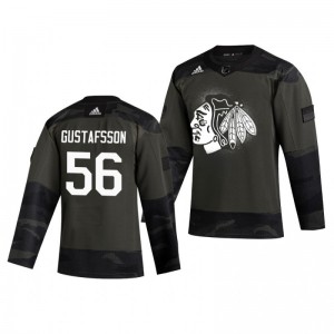 Erik Gustafsson 2019 Veterans Day Blackhawks Practice Authentic Jersey - Sale