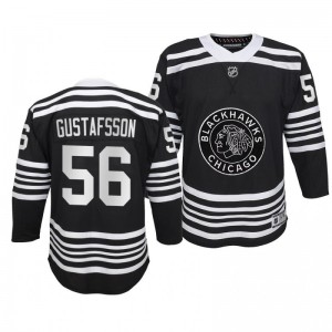 Erik Gustafsson Chicago Blackhawks 2019-20 Alternate Player Black Premier Jersey - Youth - Sale