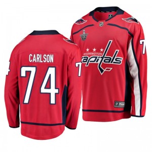 Capitals John Carlson 2019 Stanley Cup Playoffs Breakaway Player Jersey Red - Sale