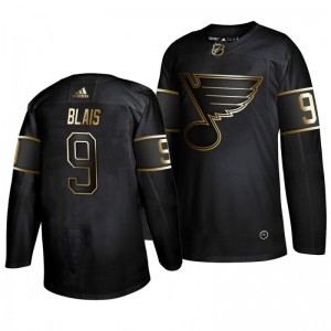 Sammy Blais Blues 2019 Golden Edition Authentic Adidas Jersey - Black - Sale