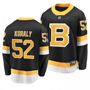 Men's Bruins Sean Kuraly Black Alternate Breakaway Premier Jersey - Sale