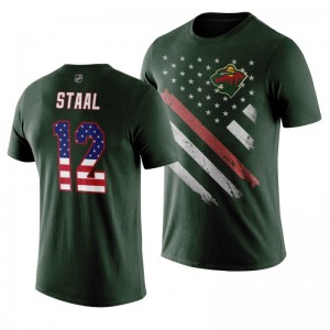 Eric Staal Wild Green Independence Day T-Shirt - Sale
