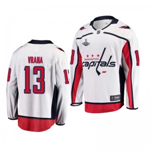 Capitals Jakub Vrana White 2018 Away Stanley Cup Champions Youth Jersey - Sale