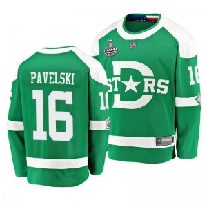 Men Stars Joe Pavelski 2020 Stanley Cup Final Winter Classic Green Jersey - Sale