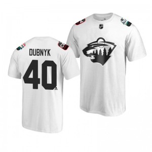 Wild Devan Dubnyk White 2019 NHL All-Star T-shirt - Sale