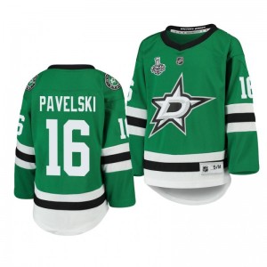 Youth Stars Joe Pavelski 2020 Stanley Cup Final Replica Player Home Kelly Green Jersey - Sale