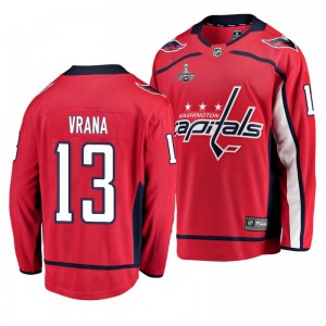 2018 Stanley Cup Champions Jakub Vrana Capitals Red Breakaway Player Home Jersey - Sale