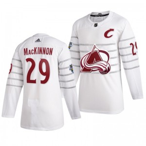 Colorado Avalanche Nathan MacKinnon 29 2020 NHL All-Star Game Authentic adidas White Jersey - Sale