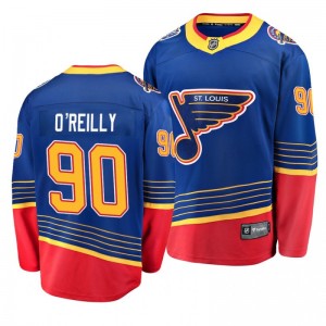 Men's Blues Ryan O'Reilly #90 Blue 2019-20 Premier Retro Breakaway Jersey - Sale
