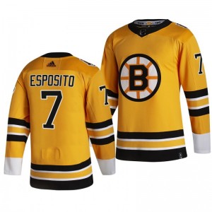 Bruins Phil Esposito 2021 Reverse Retro Gold Authentic Jersey - Sale