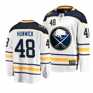 50th Anniversary Buffalo Sabres White Breakaway Player Fanatics Branded Matt Hunwick Jersey - Sale
