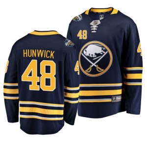 Matt Hunwick Sabres 2019 NHL Global Series Breakaway Player Navy Jersey - Sale