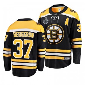 Bruins 2019 Stanley Cup Final Patrice Bergeron Home Breakaway Black Men's Jersey - Sale