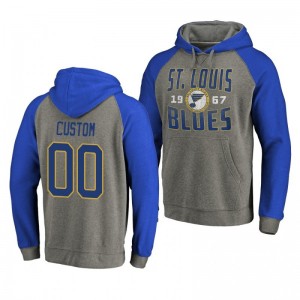 Custom Blues Timeless Collection Ash Antique Stack Hoodie - Sale