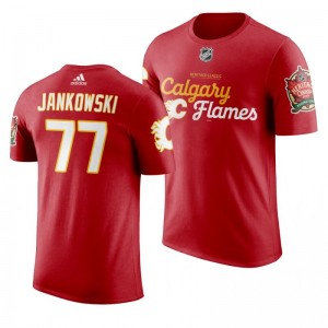 Calgary Flames Mark Jankowski 2019 Heritage Classic Saskatchewan Red T-Shirt - Sale