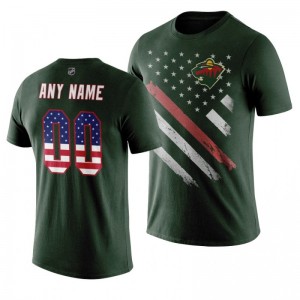 Custom Wild Green Independence Day T-Shirt - Sale