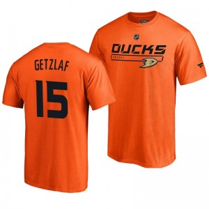 Anaheim Ducks Ryan Getzlaf Orange Rinkside Collection Prime Authentic Pro T-shirt - Sale