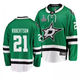 Men Stars Jason Robertson 2020 Stanley Cup Final Bound Home Player Green Jersey - Sale