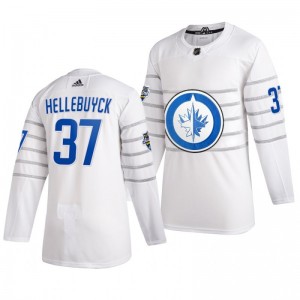 Winnipeg Jets Connor Hellebuyck 37 2020 NHL All-Star Game Authentic adidas White Jersey - Sale