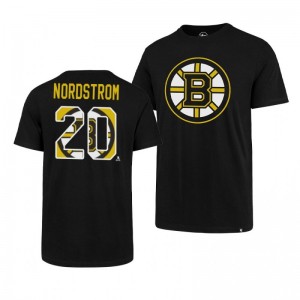 Bruins Joakim Nordstrom Super Rival Black Short Sleeve T-Shirt - Sale