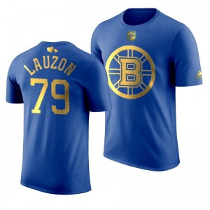 Boston Bruins Jeremy Lauzon Bruins Royal T-Shirt - Sale