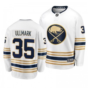 Sabres Linus Ullmark #35 White 2019-20 50th Season Premier Breakaway Jersey - Sale