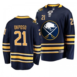 50th Anniversary Buffalo Sabres Navy Breakaway Player Fanatics Branded Kyle Okposo Jersey - Sale